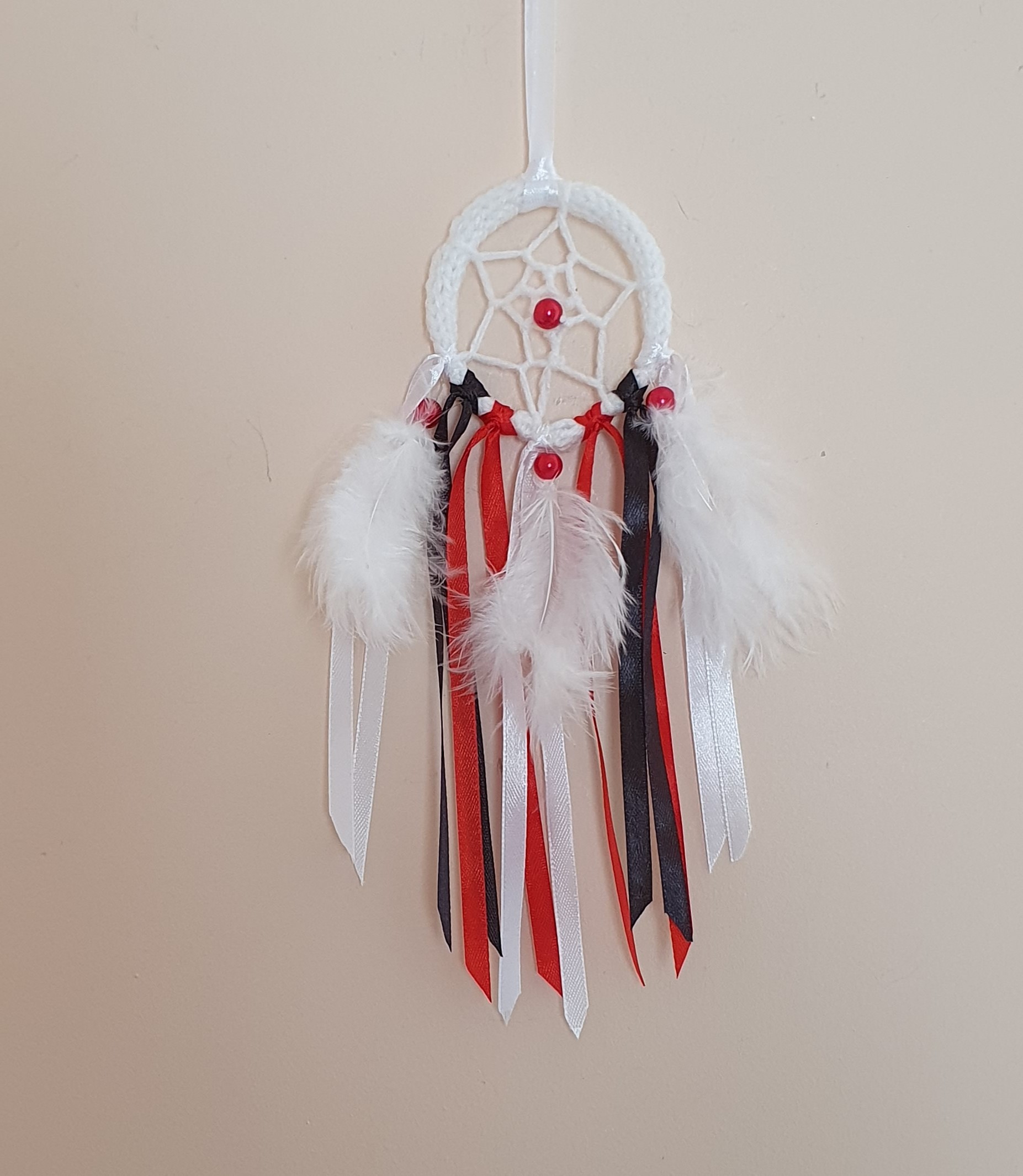 Mini attrape rêve Ruban & plumes – Image 3