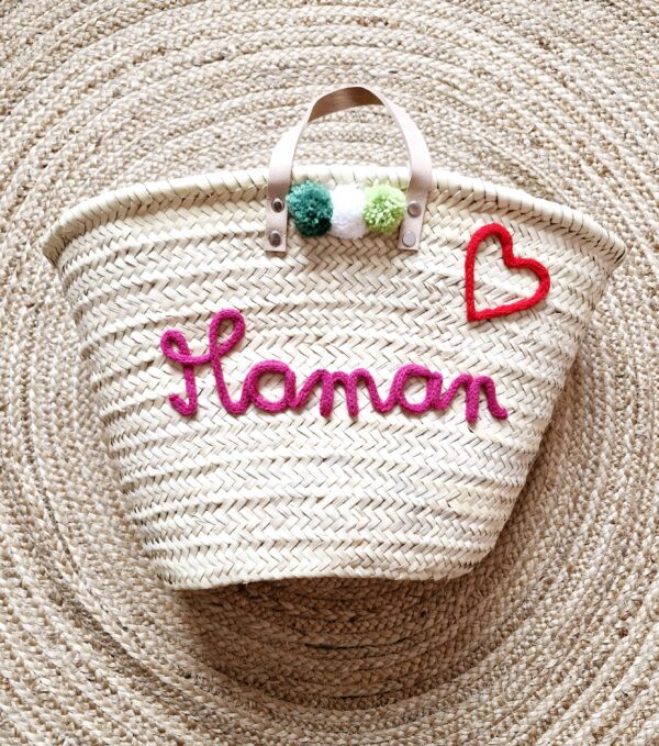 Panier de plage Maman Cœur – Image 2