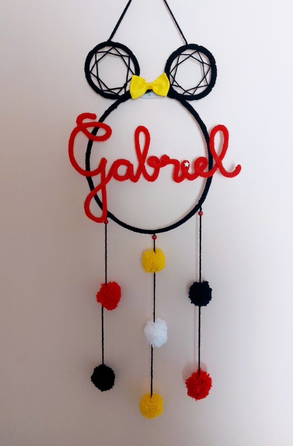 Attrape rêve Mickey & Pompons