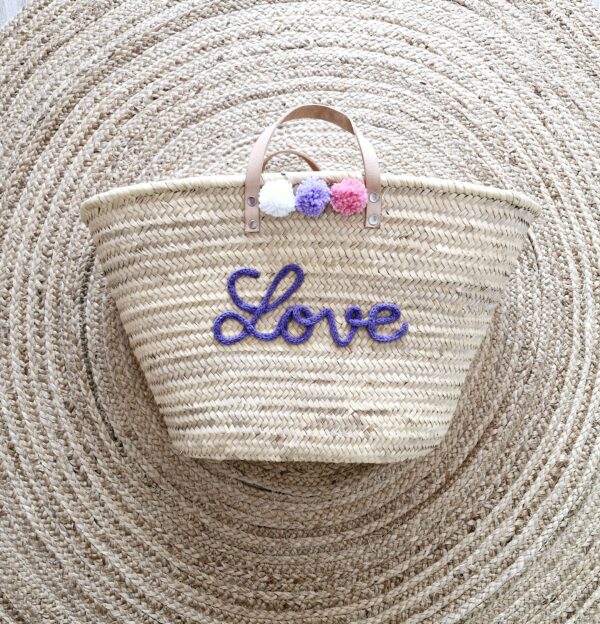 Panier de plage Love
