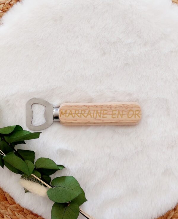 Décapsuleur Marraine en Or