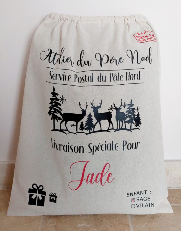Hotte Atelier du père Noël <br>en coton