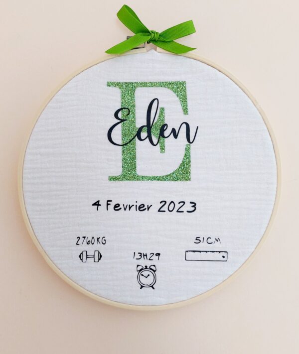 Tambourin de naissance Vert