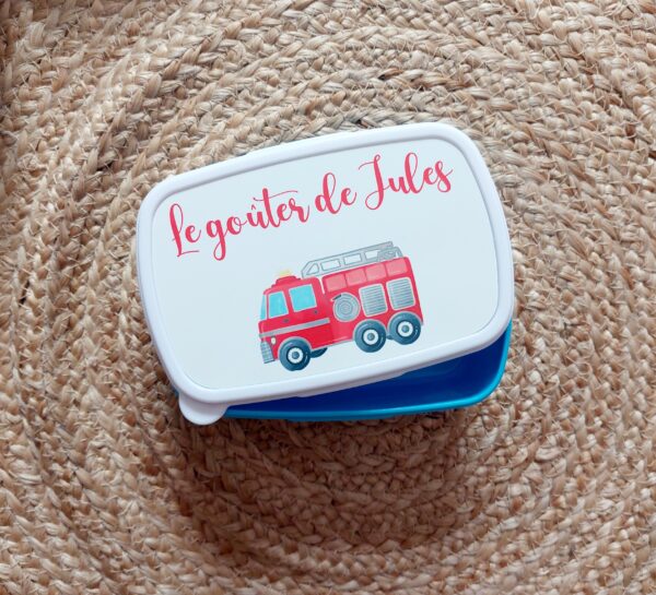 Boîte à gouter <br>Camion de Pompier