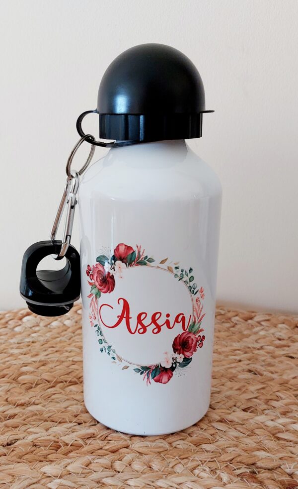 Gourde <br> Couronne de Fleurs Rouge