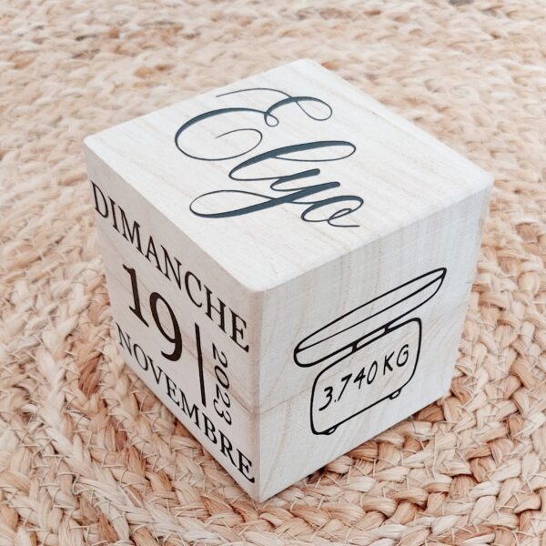 Cube de naissance Noir