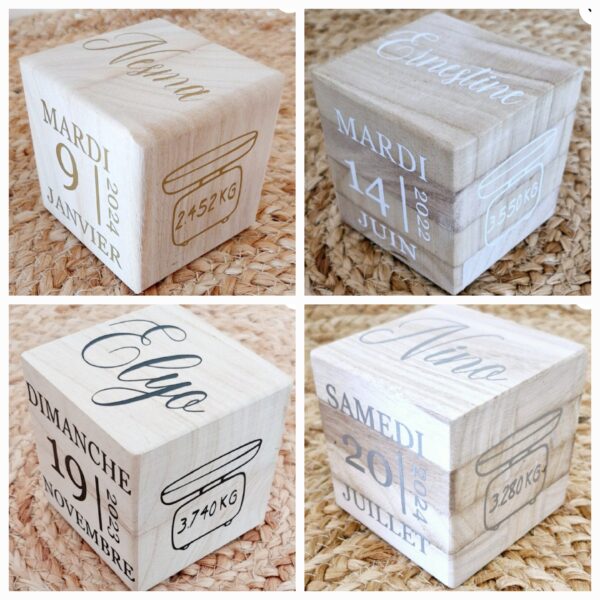 Cube de naissance Blanc – Image 2