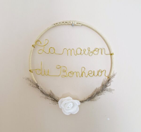 Couronne de fleurs La maison du bonheur – Image 5