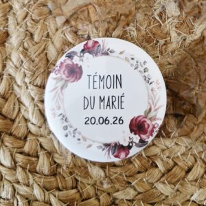 Badge Témoin du marié