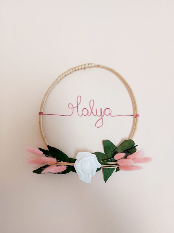 Couronne de fleurs <br> Prénom – Image 3