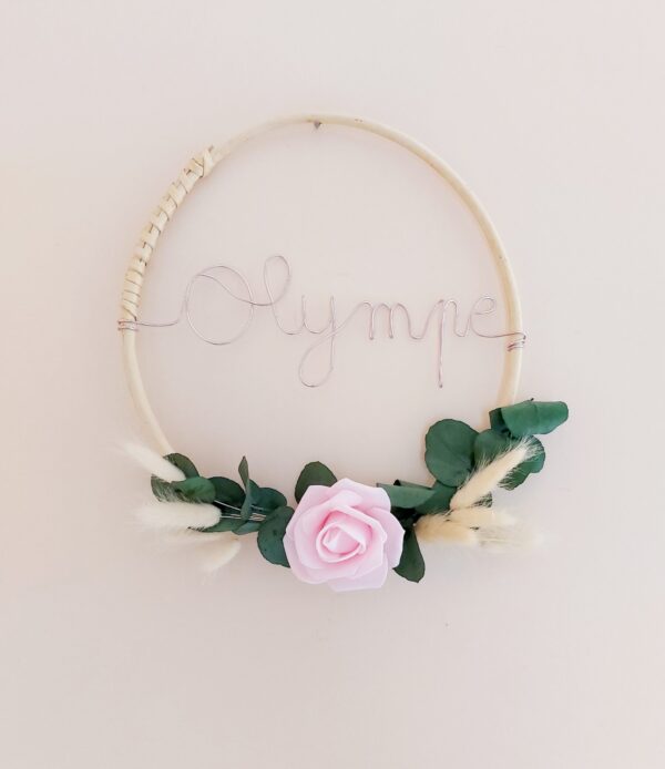 Couronne de fleurs <br> Prénom