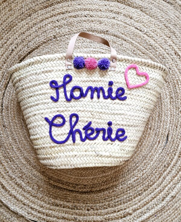 Panier de plage <br> Mamie cœur chérie – Image 2