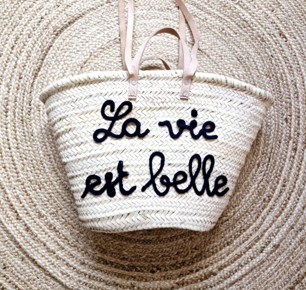 Panier de plage<br>La vie est belle
