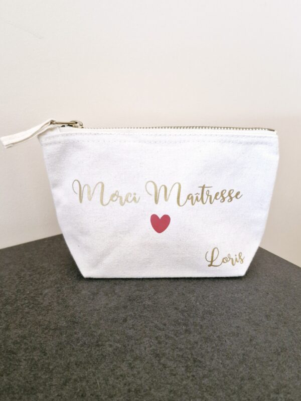 Pochette en coton <br>Merci Maîtresse – Image 2