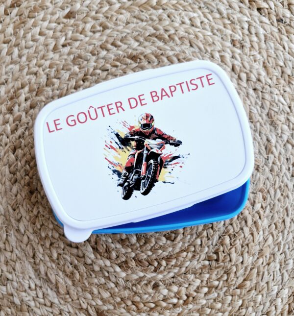 Boîte à gouter <br> Moto