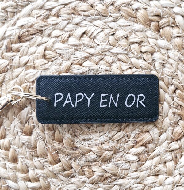 Porte clé Super Papy en Or – Image 2