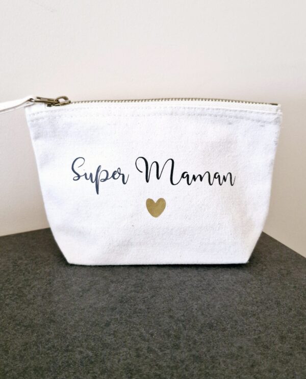 Pochette en coton <br>Super Maman