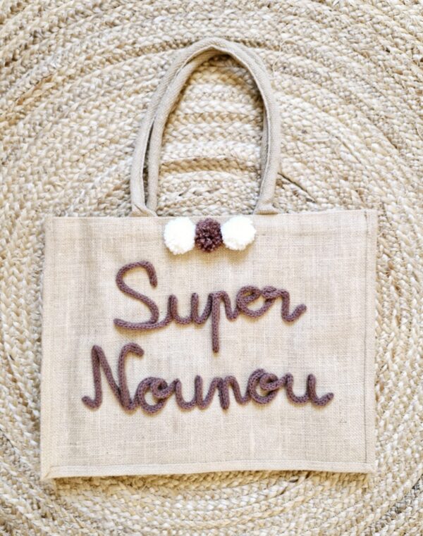 Sac en jute Super Nounou