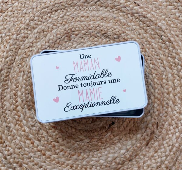 Boîte à gouter <br> Une Maman formidable donne toujours une Mamie exceptionnelle