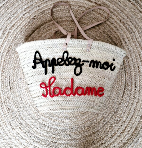 Panier de plage Appelez - moi Madame
