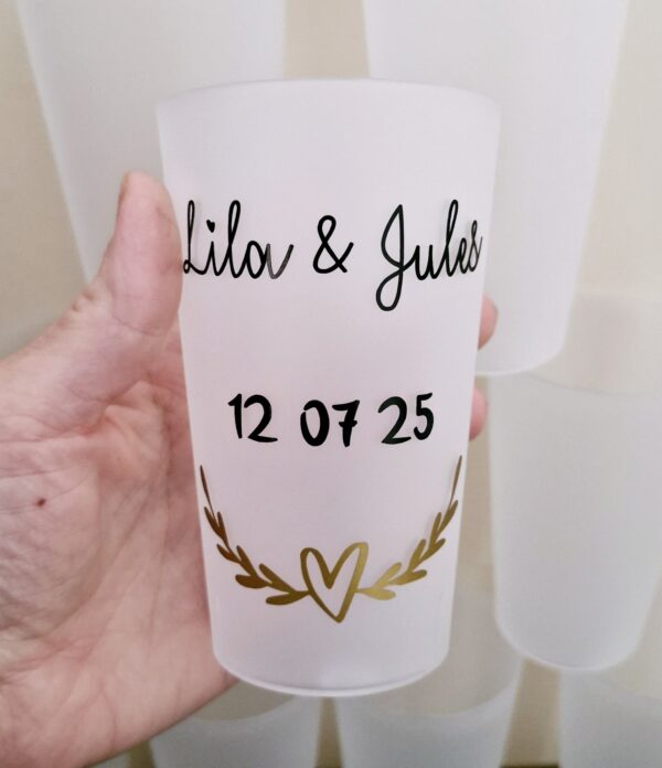 Gobelet Couronne Cœur Mariage