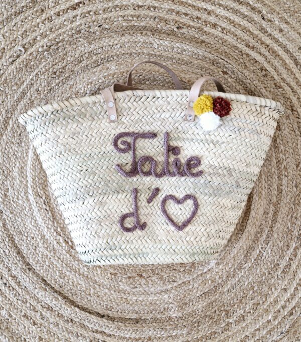 Panier de plage Tatie+ Cœur – Image 2