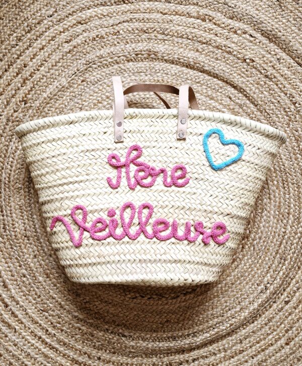 Panier de plage Mère Veilleuse + Cœur